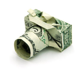 фотоаппарат из долларов