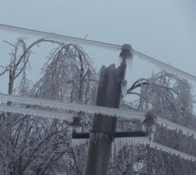 В Краснодарском крае в сильнейший мороз люди остались без электричества.