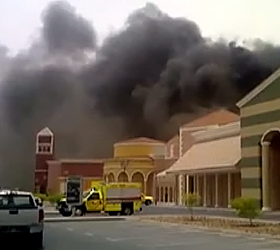 При пожаре в торговом центре Катара погибли дети