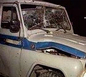 В Чеченской республике подорвали полицейский автомобиль