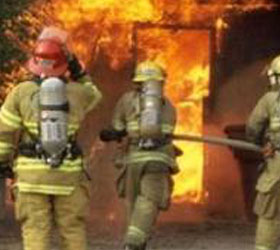 Пожар на складе парфюмерии в Хабаровске
