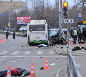 Трезвой оказалась виновница аварии на остановке в столице