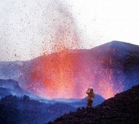 Лавой вулкана Плоский Толбачик был подожжён лес