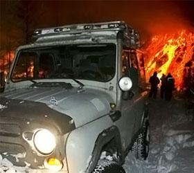 Потоком лавы с Плоского Толбачика была заблокирована  дорога к зоне извержения