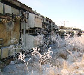 В Приамурье опрокинулись локомотив и грузовые вагоны