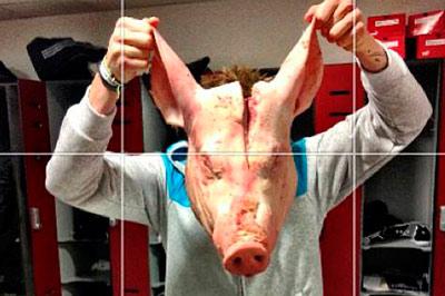 Футболист клуба «Сток Сити» в раздевалке обнаружил свиную голову