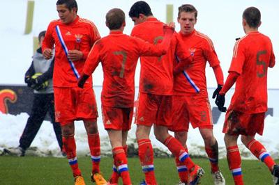 Юношеская сборная по футболу одержала победу над Словакией