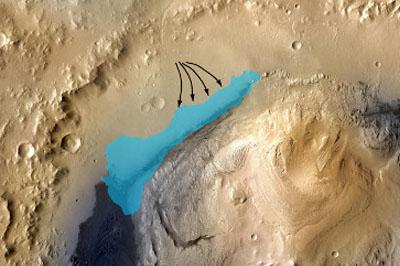 На марсе найдены следы воды