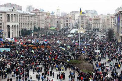 Во время выступления Барак Обама поддержал митингующих в Украине