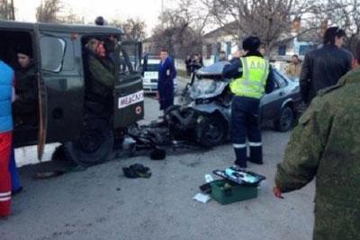 В Севастополе произошло ДТП с участием российских военных