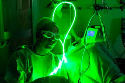 Для лечения аденомы будут использовать «Зеленый лазер»