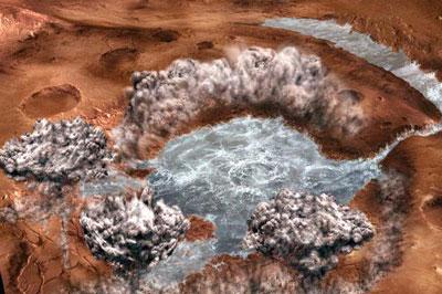 Ученые считают, что на Марсе были озера и океаны