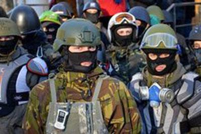 В Славянск прибыли 350 бойцов Национальной Гвардии Украины