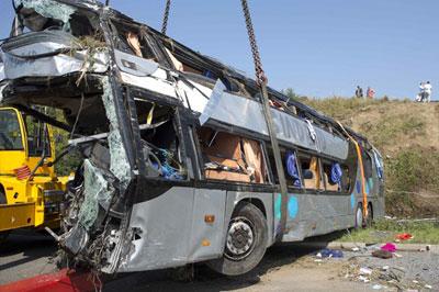 В Германии столкнулись автобусы Украины и Польши