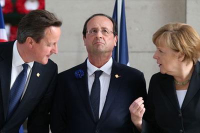 Лидеры Великобритании, Франции и Германии обсудили возможные санкции против России