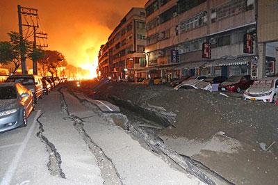 В результате подземных взрывов число жертв в Тайване возросло до 24 человек