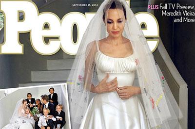 Анджелина Джоли и Брэд Питт продали свадебные фото за 2 миллиона долларов