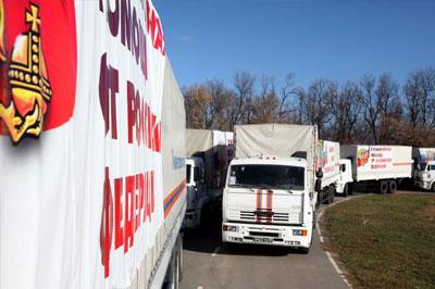 В Россию возвращается гуманитарный конвой
