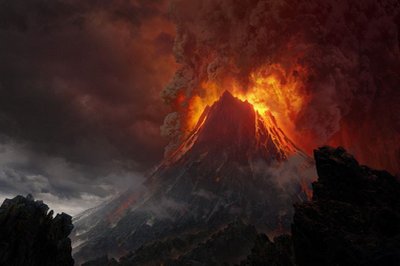 Началось извержение вулкана, у подножия которого снимали сцены «Властелина колец»
