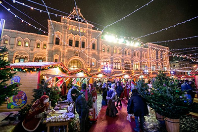 Рождественская ярмарка на Красной площади