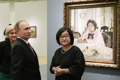 Путин побывал на выставке Серова
