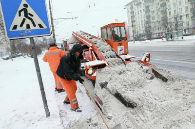 На уборку улиц после снегопада