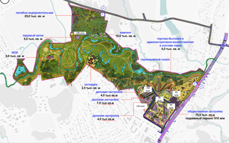 Парк «Красная Пахра» станет крупнейшим спортивно-оздоровительным комплексом ТиНАО