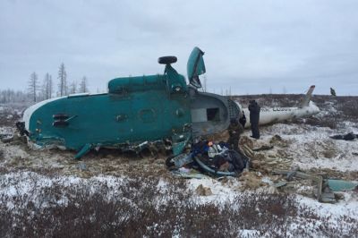 В Ямало-Ненецком автономном округе разбился вертолет, с вахтовиками на борту