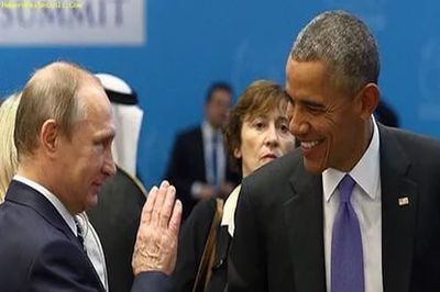 Путин уже попращался с Обамой