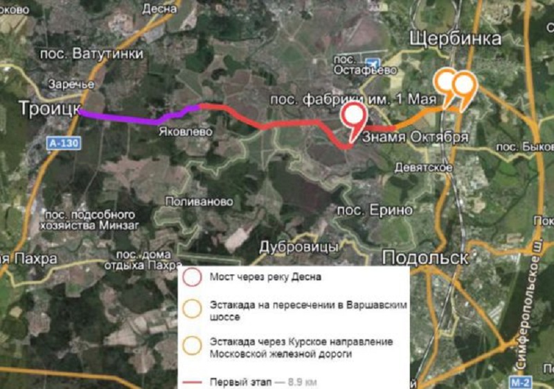 Дорогу от Варшавского шоссе до деревни Яковлево сдадут летом 2021 года