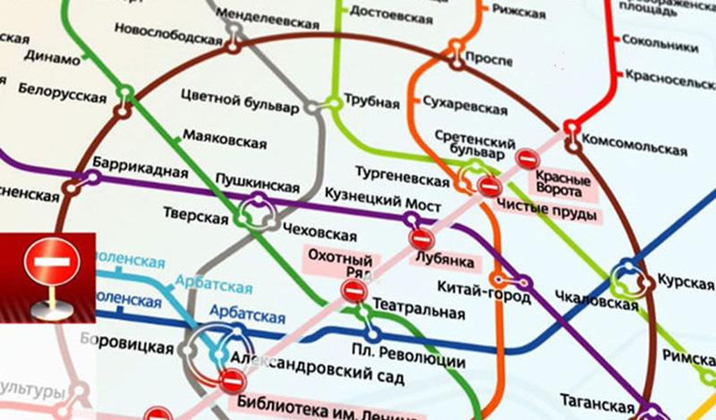 Участок красной ветки метро Москвы закроют на ремонт