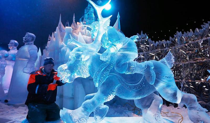 На Поклонной горе пройдет выставка ледяных скульптур