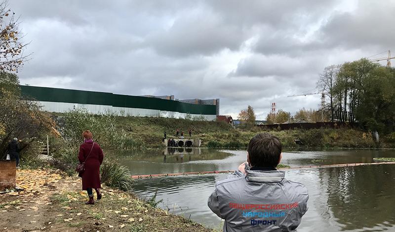 московского ОНФ привлечены к ответственности виновные в загрязнении Хованского пруда