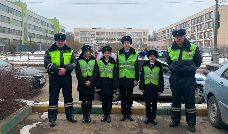 Сотрудники Госавтоинспекции Новой Москвы провели профилактическое мероприятие «Пешеход»