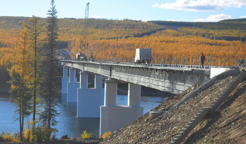 На дороге Р-504 "Колыма" Якутск – Магадан построят мост через реку Алдан