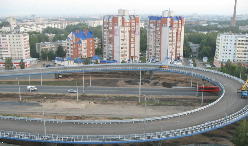 В столице Татарстана на участке Большого казанского кольца начали укладывать трамвайные линии