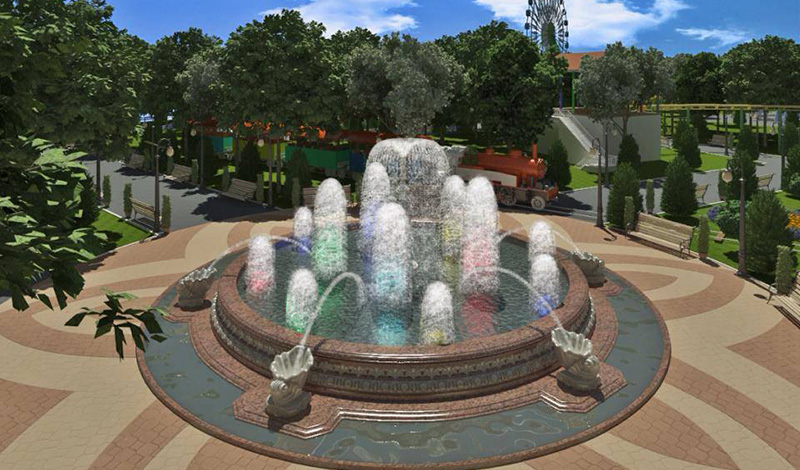 В новом парке в микрорайоне «Южный» в Уфе построят фонтан и сцену