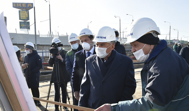 Президент Татарстана принял участие в запуске тоннелепроходческого комплекса в Казанском метро