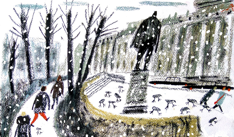 Художница Алиса Юфа нарисовала для "Дневника" рисунок про Новый год!