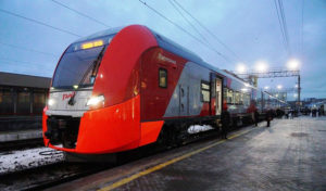 Скорый электропоезд «Ласточка» совершил первый рейс по маршруту Санкт- Петербург – Тихвин