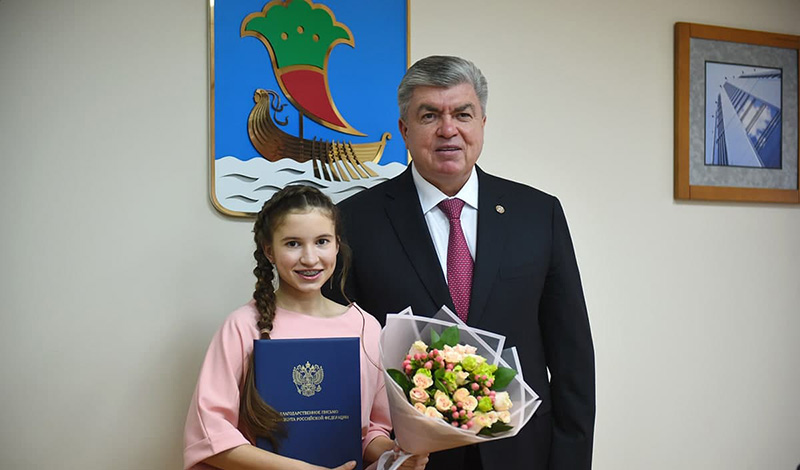 Владимир Путин отметил школьницу из Татарстана Благодарственным письмом