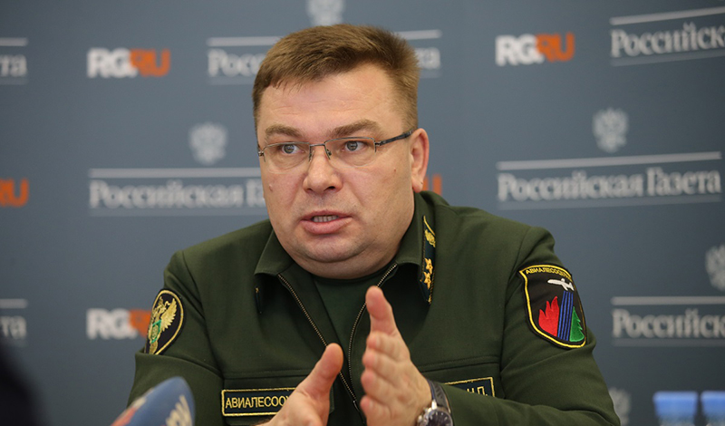 Николай Кривошеев, начальник Федеральной Авиалесоохраны, отвечал на вопросы на пресс-конференции