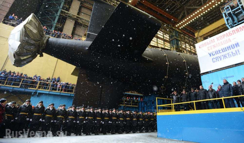 Атомный подводный крейсер «Казань» приняли в состав ВМФ России