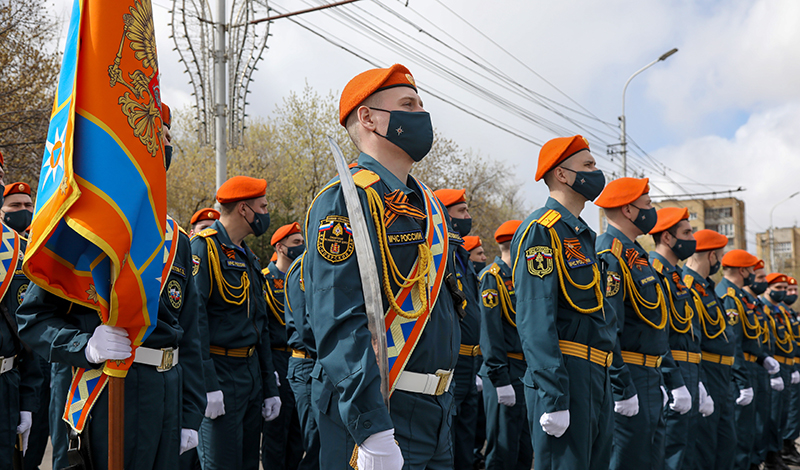 Торжественное шествие в честь празднования 76-й годовщины Победы состоялось в Красноярске