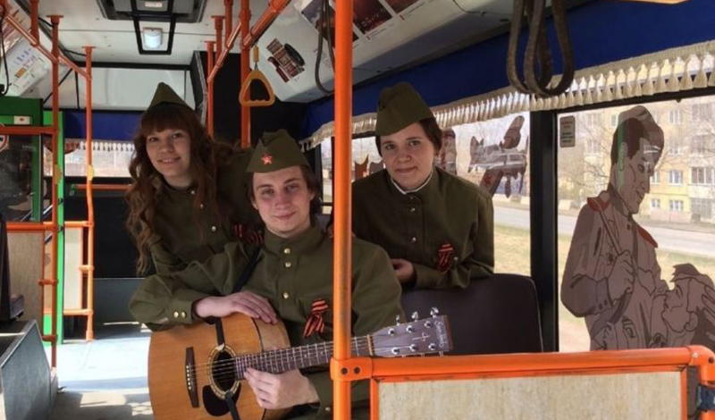 В Красноярске будет курсировать «Трамвай Победы»