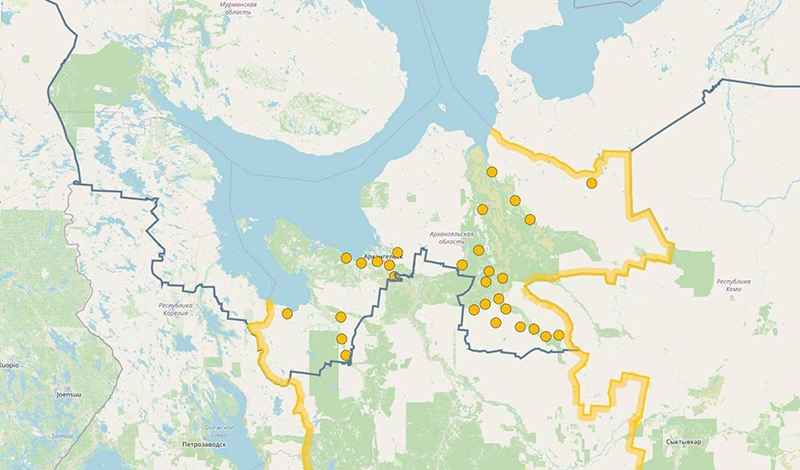 Выбрать «арктический гектар» можно на геопортале Архангельской области