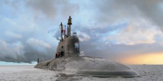 В Северодвинске спустили на воду атомный подводный крейсер четвертого поколения «Красноярск»