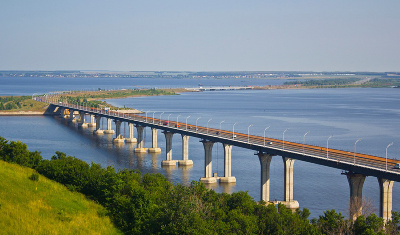 В Татарстане за 450 миллионов рублей отремонтируют мост через Каму