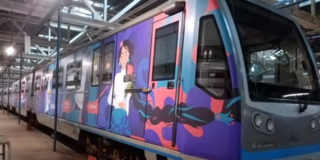 В казанском метрополитене запустили поезд родных языков