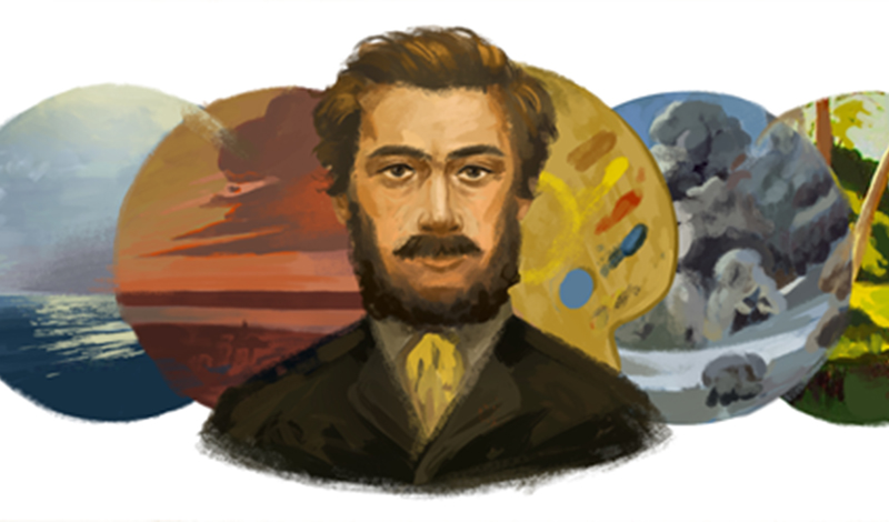 Google: дудл в честь 180-летия Архипа Куинджи